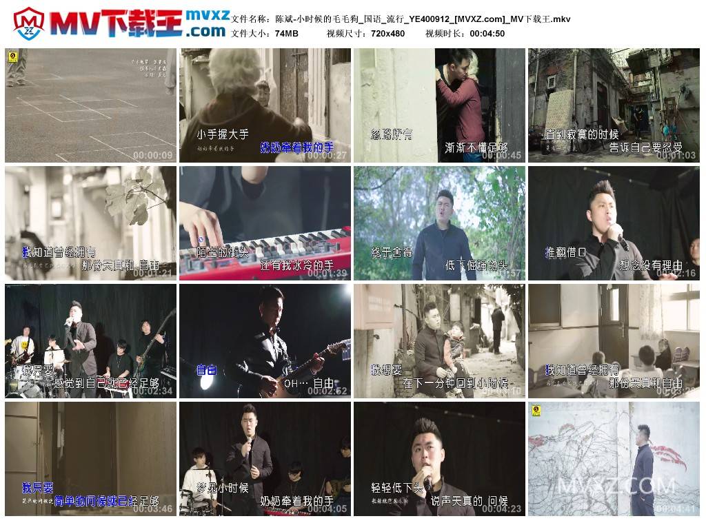 陈斌-小时候的毛毛狗_国语_流行_YE400912